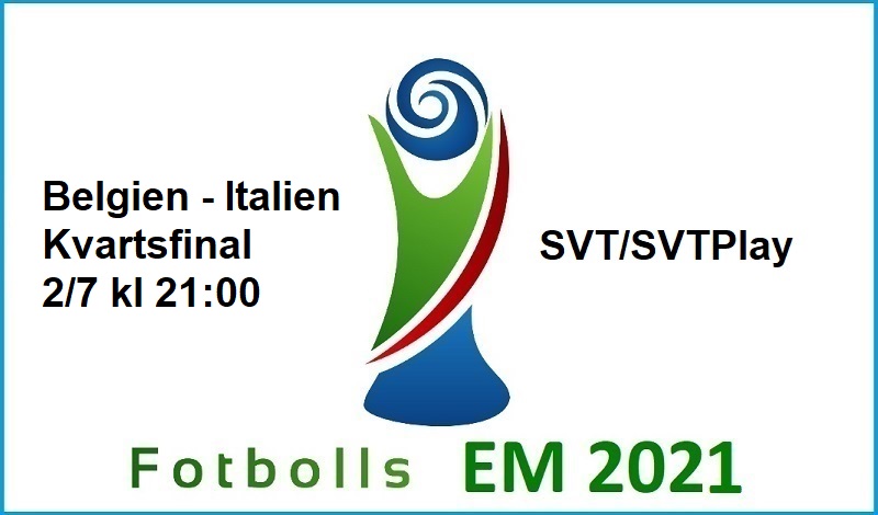 Belgien - Italien i Fotbolls EM 2021
