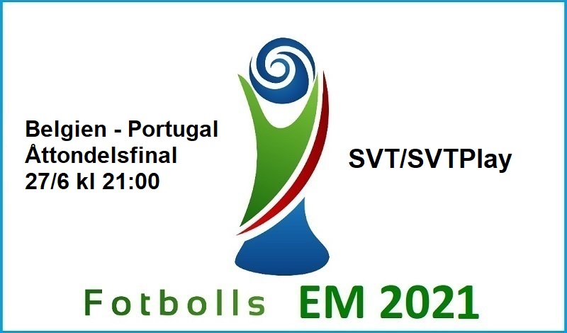 Belgien - Portugal i Fotbolls EM 2021