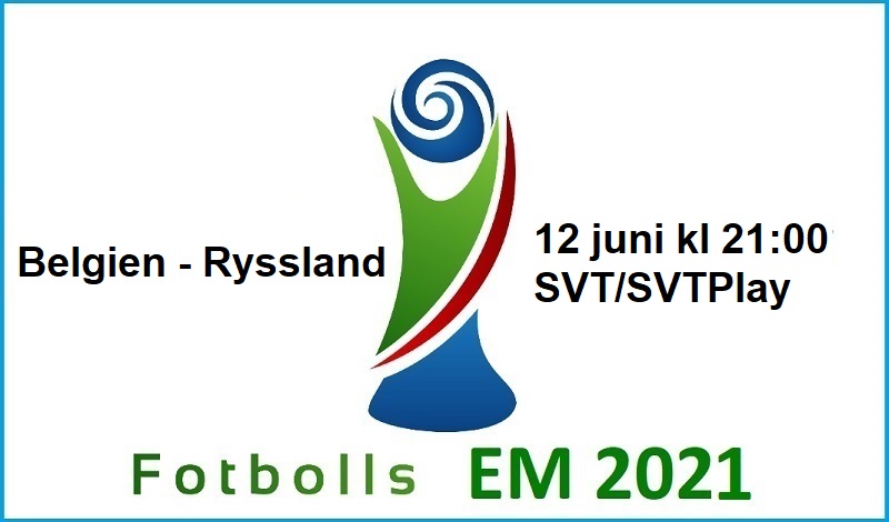 Belgien - Ryssland i Fotbolls EM 2021