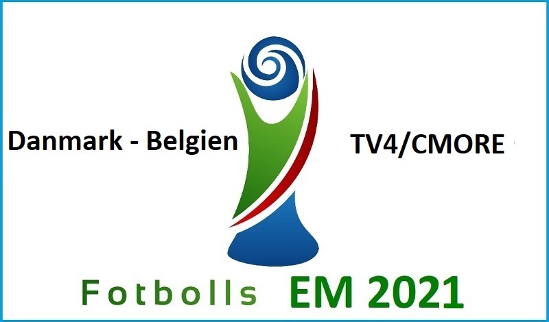 Danmark - Belgien i Fotbolls EM 2021