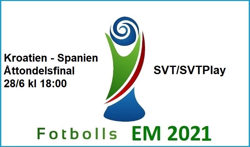 Kroatien - Spanien i Fotbolls EM 2021
