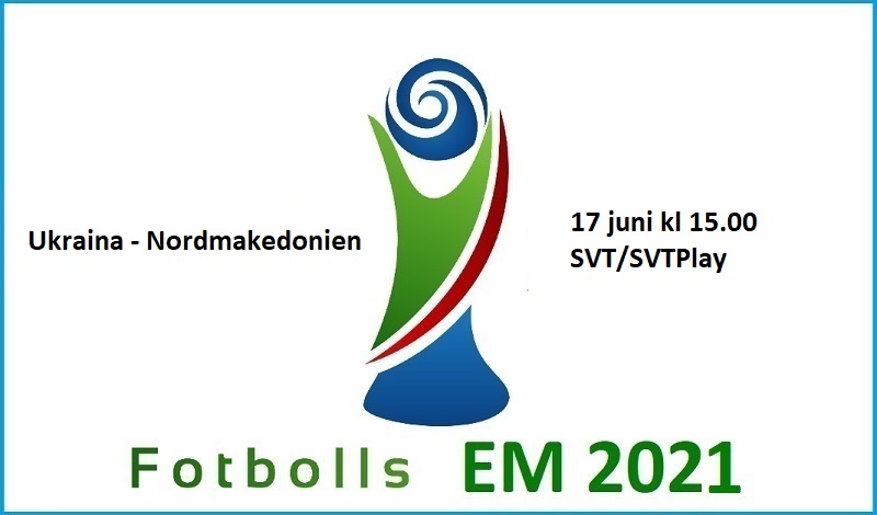 Ukraina - Nordmakedonien i Fotbolls EM 2021
